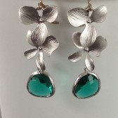 orchid and teal glass