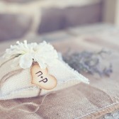 Vanilla Burlap Pillow