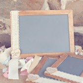 Burlap and Lace Love Chalkboard