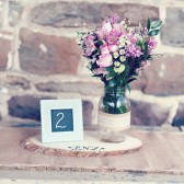 Small chalkboard table number