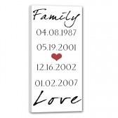 It begins and ends with love and family