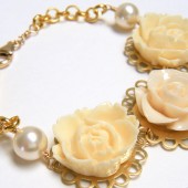 Ivory Gables Flower Bracelet