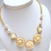 Ivory Gables Flower Necklace