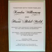 Elegant Wedding Invitation with Panel Pocket