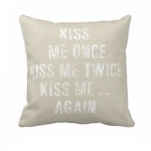 Kiss me Pillow by Geezees