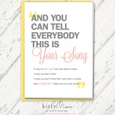  Elton John Wedding Congratulations Card