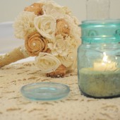 Handmade Custom Wedding Bouquet- Large Ivory Tan Bridal Bridesmaid Bouquet, Alternative Bouquet, Keepsake Bouquet, Rustic Wedding