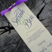 Layered Wedding Program