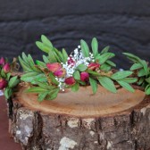 leaf and rose head crown