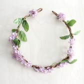 Lilac Floral Hair Wreath