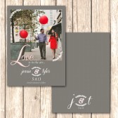Romantic and Shabby Chic Save the Date Card