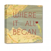 Vintage Custom Map of where it all began