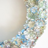 paper peony wreath