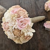 Handmade Wedding Bouquet- Medium Natural Muted Bridal Bridesmaid Bouquet, Alternative Bouquet, Keepsake Bouquet, Rustic Wedding