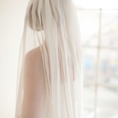 Silk Chiffon Catherdral Veil  - Anabelle