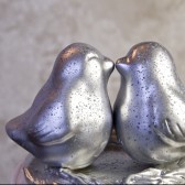 Silver Mercury Glass Finished Cake Topper