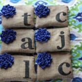 6 Personalized Initial Wedding Clutches