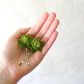 Moss Felt Succulent Hair Accessory