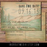 Mountain Woodland Save the Date