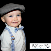 Grey corduroy newsboy hat