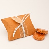 Orange Pillow Favor Box