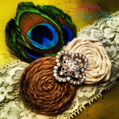 The Grand Peacock Garter Set