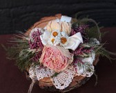 dried peony mother of the bride corsage