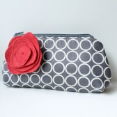 Clutch Purse and Flower Pin