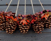 pinecone chair decorations