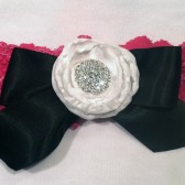 Pink Lace Garter with Bow