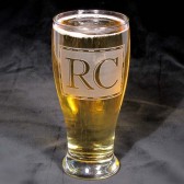 Best Man Gift, Monogrammed Beer glass, pint glass
