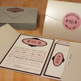 Vintage Playbill Wedding Invitation