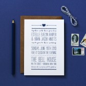 Playful Poster Wedding Invitation