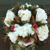porcelain and mauve bouquet