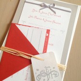 Poppy Red Wedding Invitation Suite