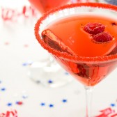 Red cocktail rim sugar