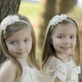 Ruffle Flower Girl Headband