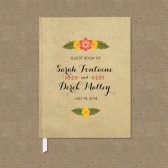 Rustic Floral Guest Book