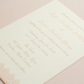 rustic lace wedding invitation