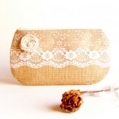 Country Rustic Wedding Clutch bridesmaid Gift Idea clutch by Lolos