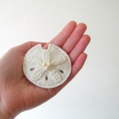 Felt Sand Dollar Hair Accessory