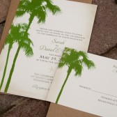 Palm Tree Destination Wedding Invitation