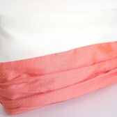 Custom Bridesmaid Clutch / Bridesmaid Gift / Color Block Silk and Satin / Vintage Wedding