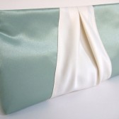 Custom Order Satin Ribbon Clutch Purse / Bridesmaids Gifts / Vintage Wedding