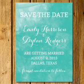 Ocean Watercolor Save the Date