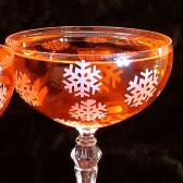 Winter Wedding Snowflake Campagne Coupes