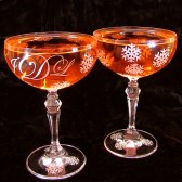 Snowflake Champagne Saucers