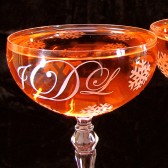Winter Wonderland Wedding Champagne Coupes