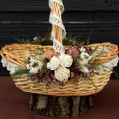 sola rose flower girl basket