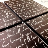 Split Canvas Lyric Panel Wall Art